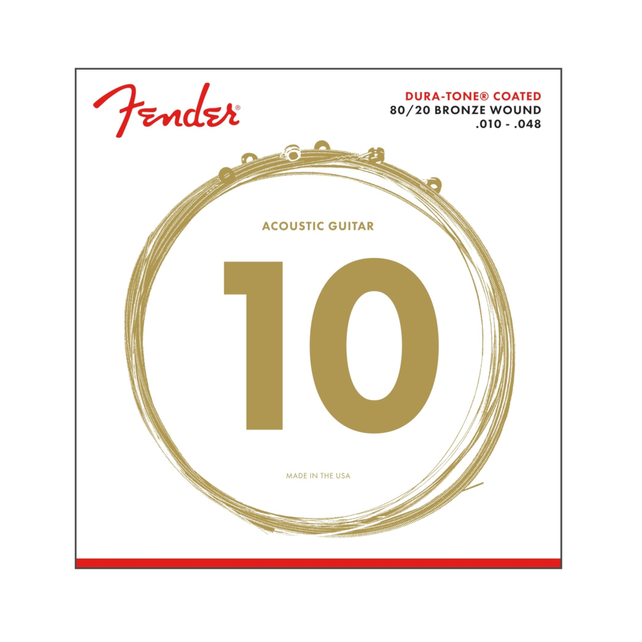 Fender 80/20 DURA-TONE® COATED 10-48