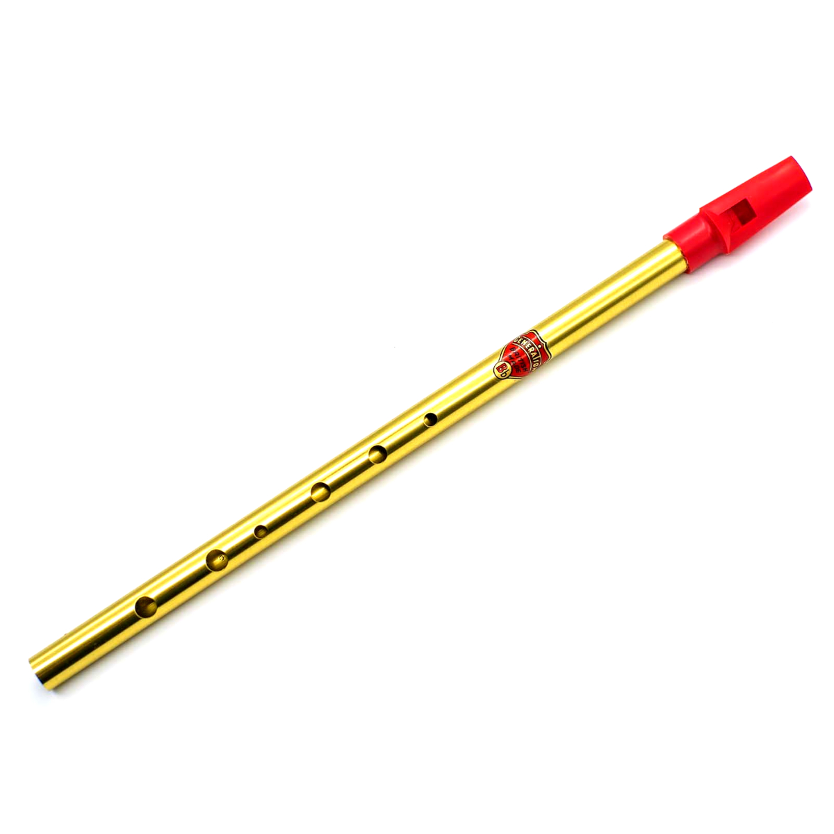 Flauta Flageolet Brass em Sib Bb