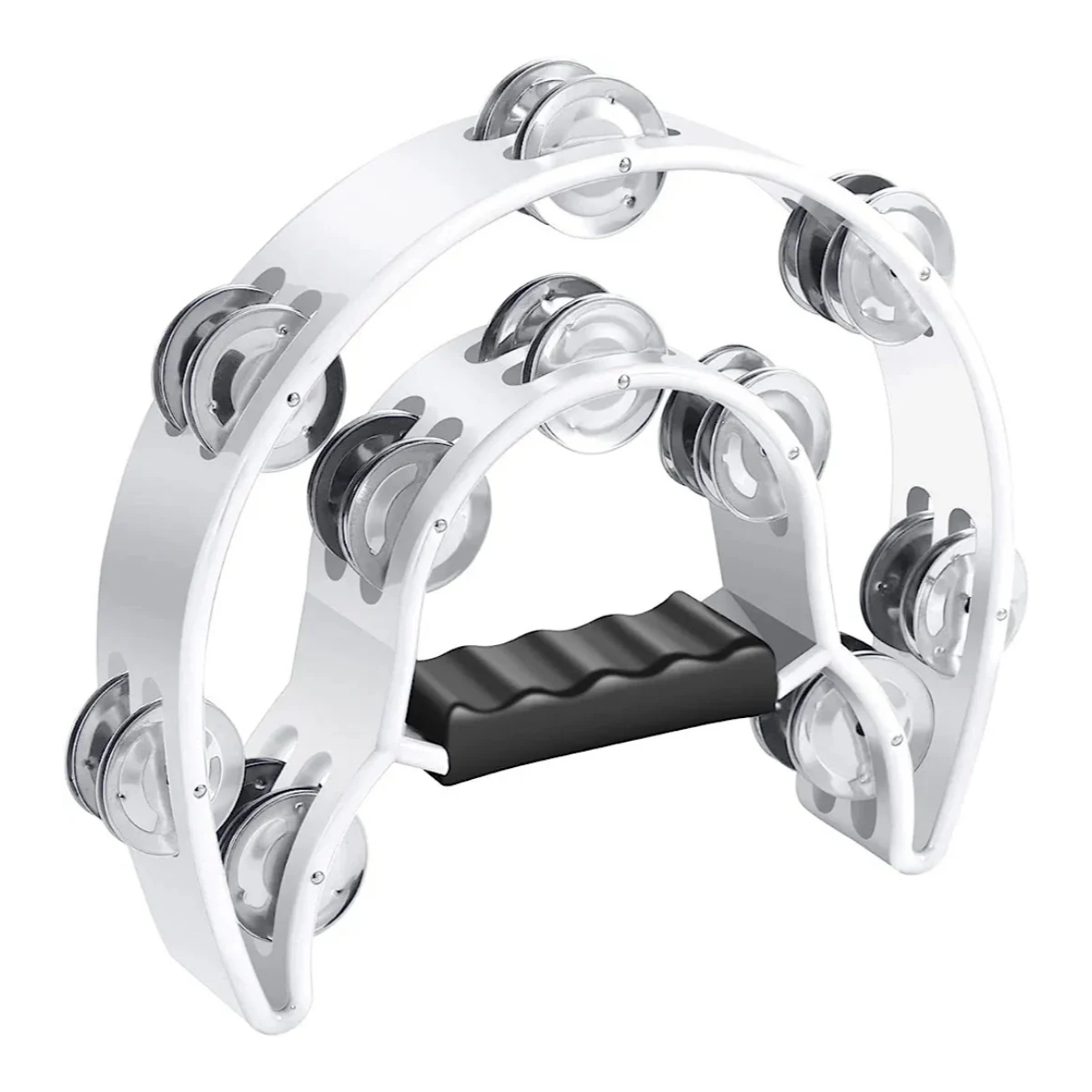 Pandeireta Dadi Meia-Lua Dupla MT1 WHITE